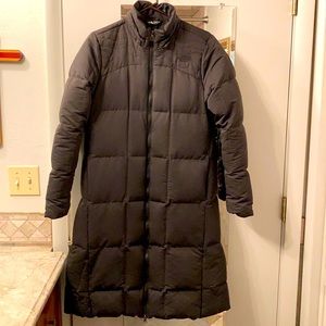 North face long puffy jacket